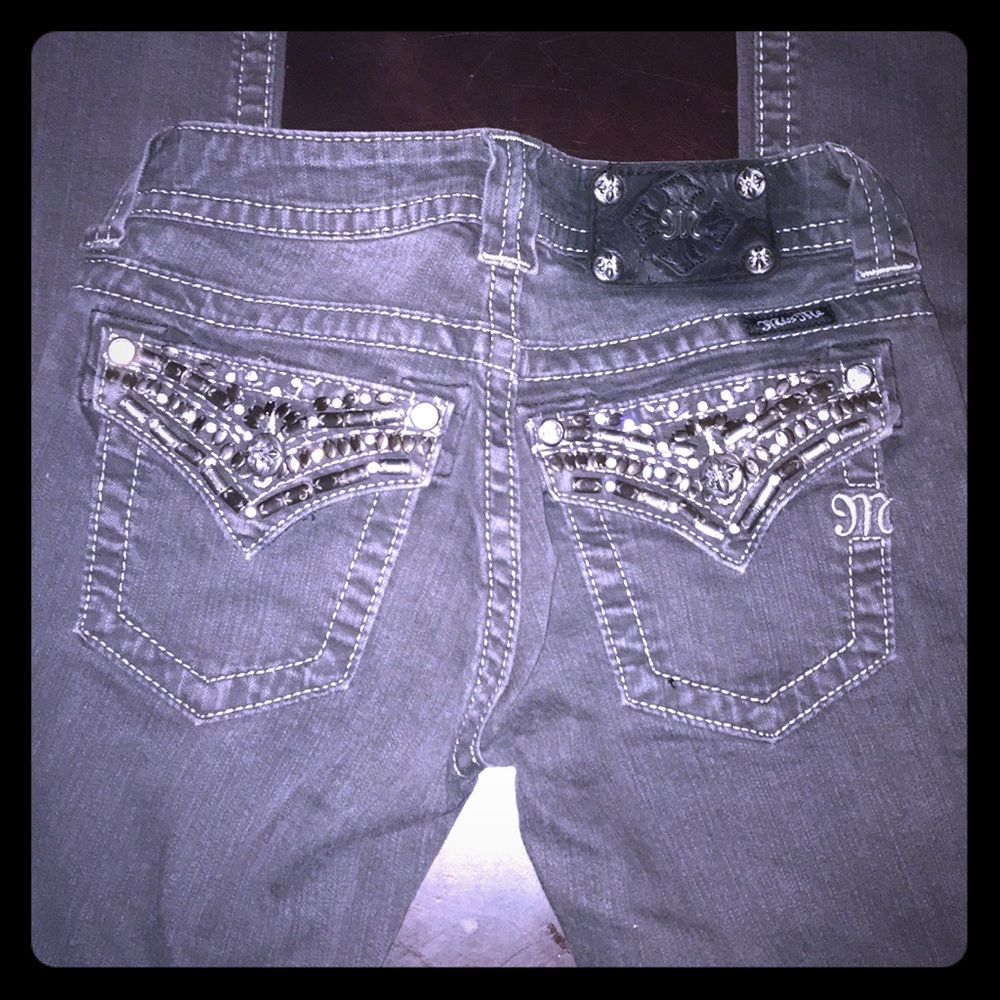 Black Skinny Miss Me Jeans sz 25